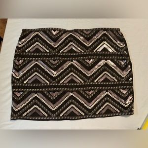 Express sequin skirt